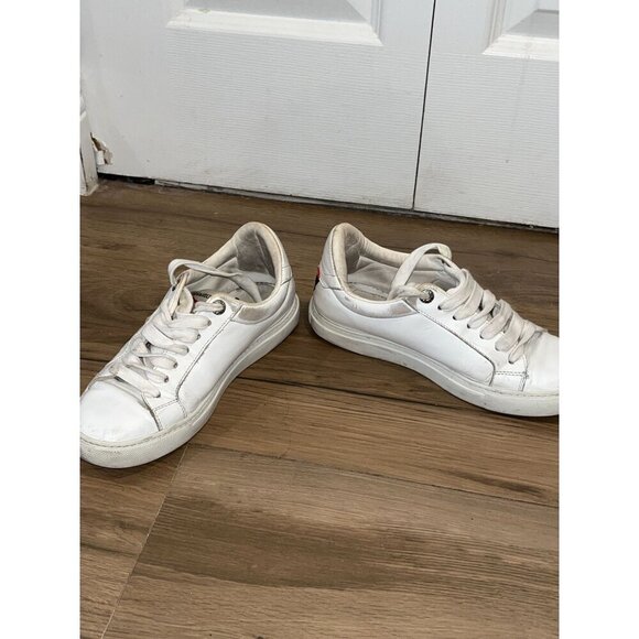 Zadig & Voltaire Amour White Leather Sneakers Womens Size 37 - Picture 6 of 10